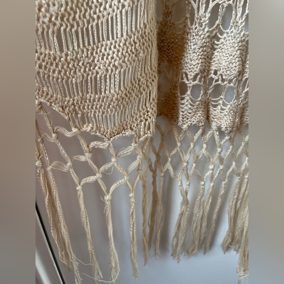 Boho fringed open short-sleeve cardigan - Picture 5 of 7
